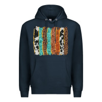 Navy western brushstroke Premium Hoodie - AdoDesignShop