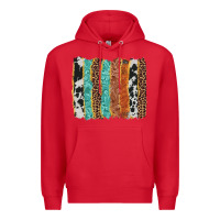Red western brushstroke Premium Hoodie - AdoDesignShop