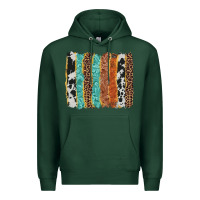 Sports Green western brushstroke Premium Hoodie - AdoDesignShop