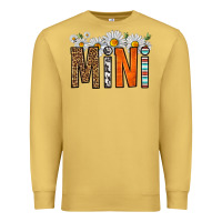 Antique Gold western daisies mini Premium Sweatshirt - HRA Design Shop
