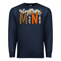 Navy western daisies mini Premium Sweatshirt - HRA Design Shop