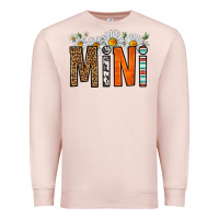 Pale Pink western daisies mini Premium Sweatshirt - HRA Design Shop