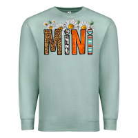Seafoam western daisies mini Premium Sweatshirt - HRA Design Shop