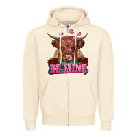 Sandshell be mine cow Zipper Hoodie - RanaPortraitStore