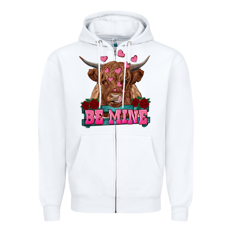 Be Mine Cow Zipper Hoodie by RanaPortraitStore | Teevron