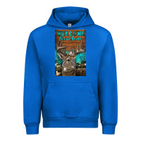 Cobalt Western Buck Deer Garden Urban Hoodie - LillyAllenDesigns