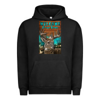 Pigment Black Western Buck Deer Garden Urban Hoodie - LillyAllenDesigns