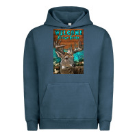 Pigment Midnight Navy Western Buck Deer Garden Urban Hoodie - LillyAllenDesigns