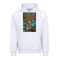 White Western Buck Deer Garden Urban Hoodie - LillyAllenDesigns