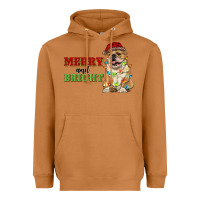 Meerkat merry and bright english bulldog Heavyweight Hoodie - RanaPortraitStore
