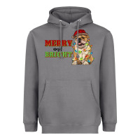 Storm merry and bright english bulldog Heavyweight Hoodie - RanaPortraitStore