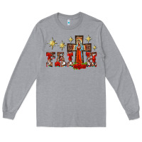 Heather Grey faith our lady of guadalupe cross Long Sleeve Tee - BarkalooDesign