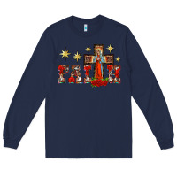 Navy faith our lady of guadalupe cross Long Sleeve Tee - BarkalooDesign