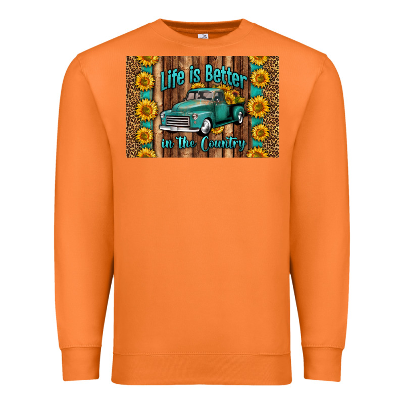Life Is Better In The Country Skinny Metal Can Holder Premium Sweatshirt by HRA Design Shop | Teevron