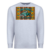 Heather Grey life is better in the country skinny metal can holder Premium Sweatshirt - HRA Design Shop