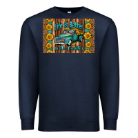 Navy life is better in the country skinny metal can holder Premium Sweatshirt - HRA Design Shop