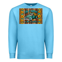 Ocean Blue life is better in the country skinny metal can holder Premium Sweatshirt - HRA Design Shop