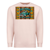 Pale Pink life is better in the country skinny metal can holder Premium Sweatshirt - HRA Design Shop