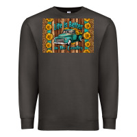Smoke life is better in the country skinny metal can holder Premium Sweatshirt - HRA Design Shop