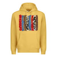 Antique Gold western brushstroke Premium Hoodie - AdoDesignShop