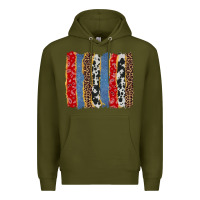 Army Green western brushstroke Premium Hoodie - AdoDesignShop