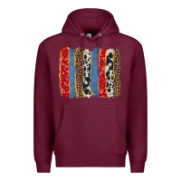 Burgundy western brushstroke Premium Hoodie - AdoDesignShop