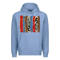 Colony Blue western brushstroke Premium Hoodie - AdoDesignShop