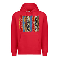 Red western brushstroke Premium Hoodie - AdoDesignShop