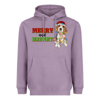 Lavender merry and bright beagle Heavyweight Hoodie - RanaPortraitStore