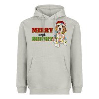 Moon Dust merry and bright beagle Heavyweight Hoodie - RanaPortraitStore