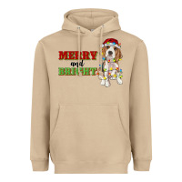 Mushroom merry and bright beagle Heavyweight Hoodie - RanaPortraitStore