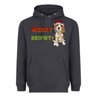 Smoke merry and bright beagle Heavyweight Hoodie - RanaPortraitStore