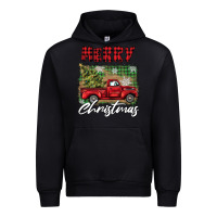 Black merry christmas truck Urban Hoodie - BarkalooDesign