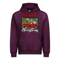 Mauve Wine merry christmas truck Urban Hoodie - BarkalooDesign
