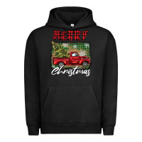 Pigment Black merry christmas truck Urban Hoodie - BarkalooDesign