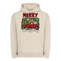 Pigment French Oak merry christmas truck Urban Hoodie - BarkalooDesign