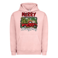 Pigment Salmon merry christmas truck Urban Hoodie - BarkalooDesign