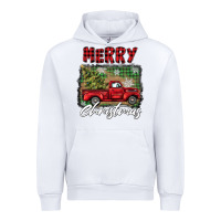 White merry christmas truck Urban Hoodie - BarkalooDesign