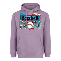 Lavender baseball mom with leopard Heavyweight Hoodie - Zillion Design Studio