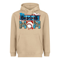 Baseball Mom With Leopard Heavyweight Hoodie | Teevron