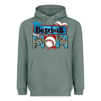 Sage baseball mom with leopard Heavyweight Hoodie - Zillion Design Studio
