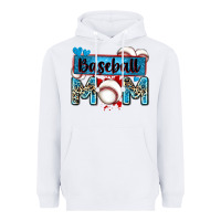White baseball mom with leopard Heavyweight Hoodie - Zillion Design Studio