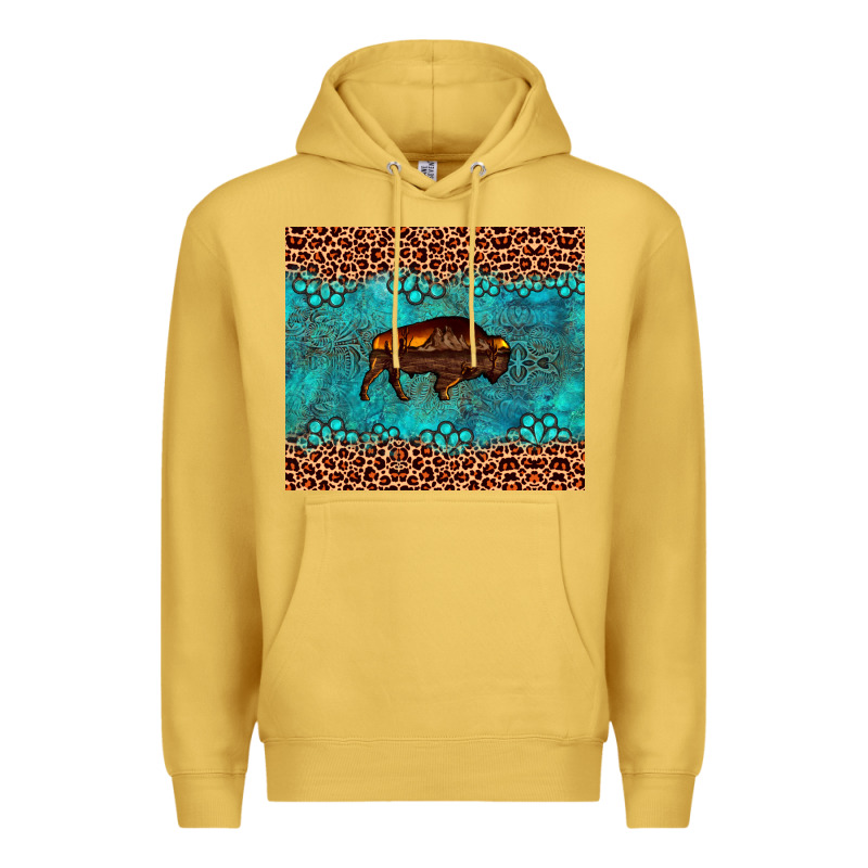 Bison Leopard Gemstone Premium Hoodie by Artiststas | Teevron