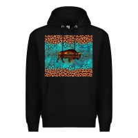 Black bison leopard gemstone Premium Hoodie - Artiststas