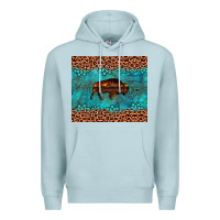 Blue Mist bison leopard gemstone Premium Hoodie - Artiststas