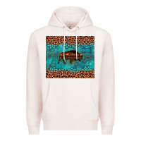 Pale Pink bison leopard gemstone Premium Hoodie - Artiststas