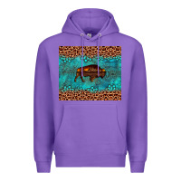 Purple bison leopard gemstone Premium Hoodie - Artiststas