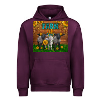 Mauve Wine Western Baby Sheeps Farm Life Garden Urban Hoodie - LillyAllenDesigns