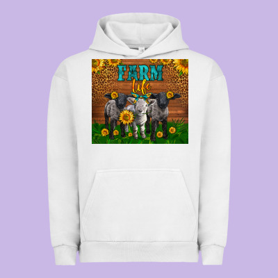 Western Baby Sheeps Farm Life Garden Urban Hoodie Designed By Lillyallendesigns