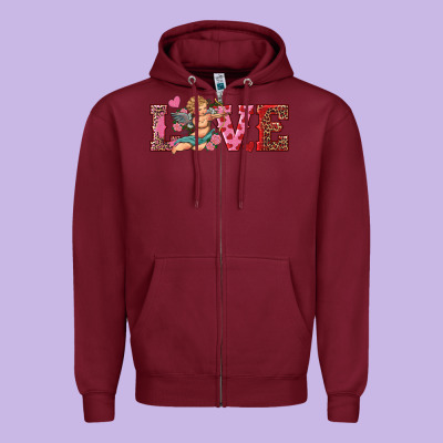 Zipper Hoodie love cupid